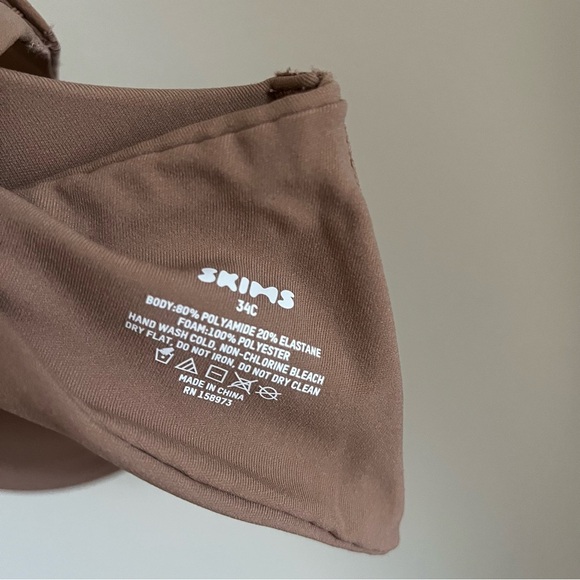 Skims NWOT Unlined Demi Bra (in Sienna) - Picture 6 of 7